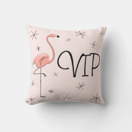 Flamingo Pink 'VIP' Wurfkissen Kissen