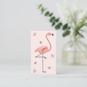 Flamingo Pink Visitenkarte (Stehend Vorderseite)