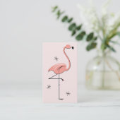 Flamingo Pink Visitenkarte (Stehend Vorderseite)