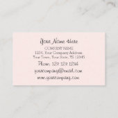 Flamingo Pink Visitenkarte (Rückseite)