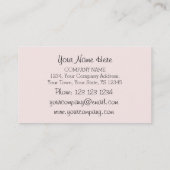 Flamingo Pink Visitenkarte (Rückseite)