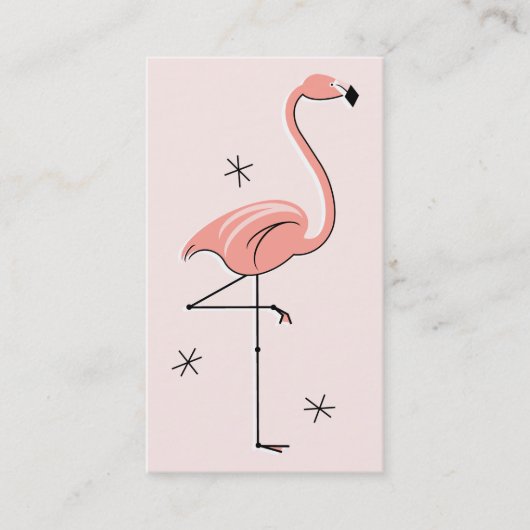 Flamingo Pink Visitenkarte (Vorderseite)