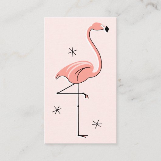 Flamingo Pink Visitenkarte (Vorderseite)