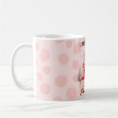 Flamingo Pink Weihnachtsgeschenk Kaffeetasse (Links)