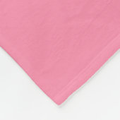 Flamingo Pink White Sports Jersey Fleecedecke (Ecke)