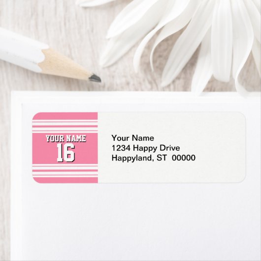 Flamingo Pink White Team Jersey Name (Insitu)