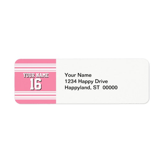 Flamingo Pink White Team Jersey Name (Vorne)