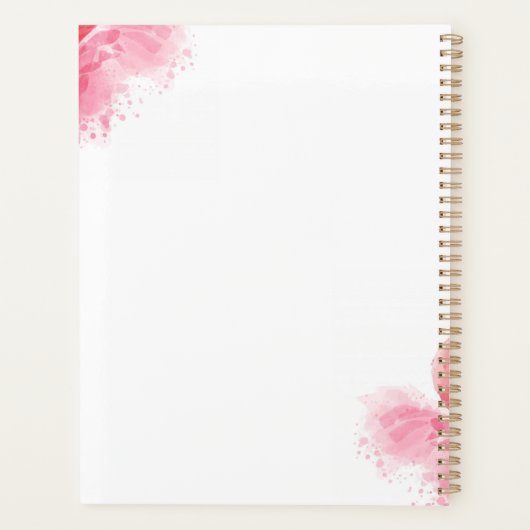 Flamingo Planner Planer (Rückseite)