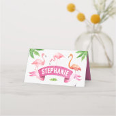 Flamingo Platzkarte, tropisch Platzkarte (Rückseite)