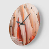Flamingo Plumage Clock Große Wanduhr (Winkel)