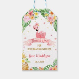 Flamingo Pneaple Tropical Geburtstag Vielen Dank Geschenkanhänger