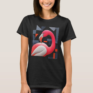 Flamingo Polygon Artwork Animal Motif Flamingo T-Shirt
