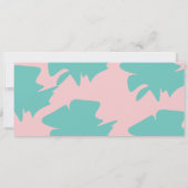 Flamingo Pool Birthday Ticket Party Einladung (Rückseite)