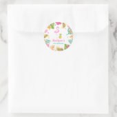 Flamingo Pool Gastgeschenk Tag Sticker Siegel (Tasche)