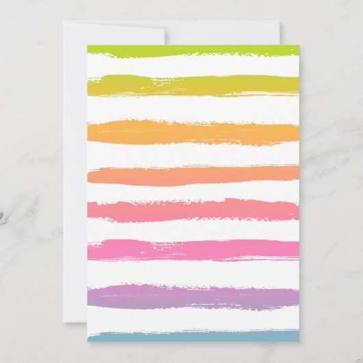 Flamingo Pool Party Einladung Tropical Flamingo (Rückseite)