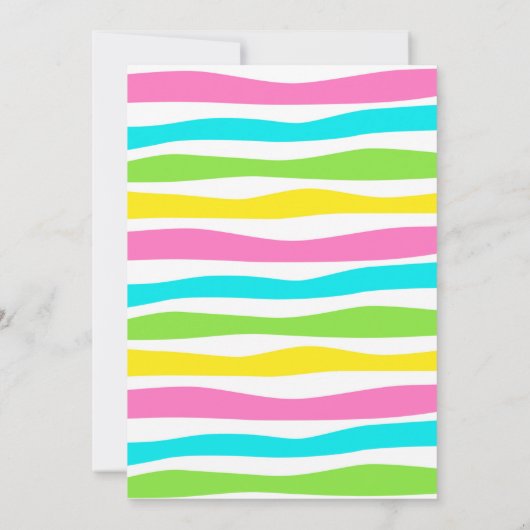 Flamingo Pool Party Geburtstag Einladung (Rückseite)