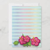 Flamingo Pool Party Geburtstag Einladung Tropisch (Rückseite)