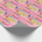 Flamingo Pool Party! Geschenkpapier (Ecke)