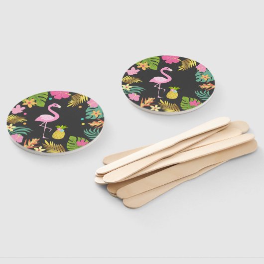 Flamingo Pool Party Hand Fan Flamingo Gastgeschenk Fächer (Non-assembled)