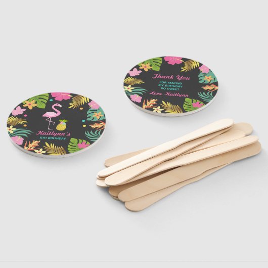 Flamingo Pool Party Hand Fan Flamingo Gastgeschenk Fächer (Non-assembled)