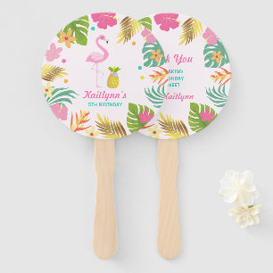 Flamingo-Pool-Party-Handfan-Flamingo-Gastgeschenk Fächer