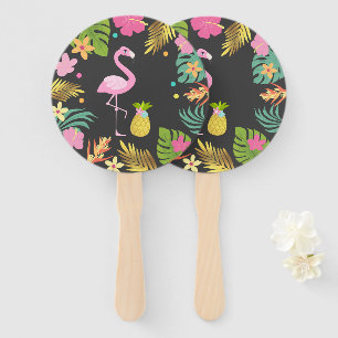 Flamingo-Pool-Party-Handfan-Flamingo-Gastgeschenk Fächer