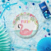 Flamingo-Pool-Party-Papier-Teller-tropisches Floss Pappteller (Party)