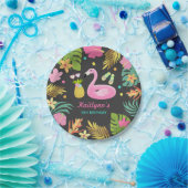 Flamingo-Pool-Party-Papier-tropisches Pool-Party Pappteller (Party)