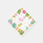 Flamingo Pool Party Party Napkin Tropical Flamingo Serviette (Ecke)