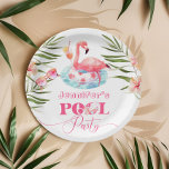 Flamingo Pool Party pink Mädchen Geburtstag Pappteller<br><div class="desc">Flamingo Pool Party rosa Mädchen Geburtstag Paper Teller Matching Artikel sind verfügbar.</div>