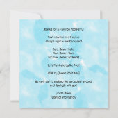 Flamingo Pool Party! Save The Date (Rückseite)