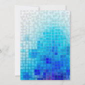 Flamingo-Pool-Party, tropisches Geburtstags- Einladung (Rückseite)