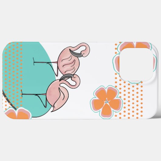 Flamingo Poolside Case-Mate iPhone Hülle (Rückseite (Horizontal))