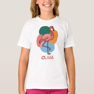 Flamingo Pop-Art bunt T-Shirt