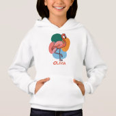 Flamingo Pop art colorful Hoodie (Vorderseite)