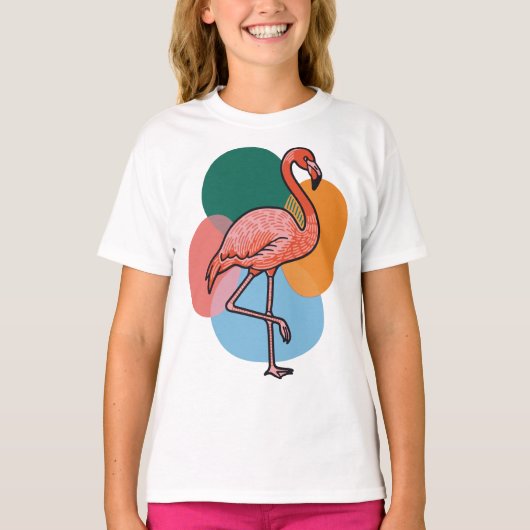 Flamingo Pop T-Shirt (Vorderseite)