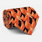 Flamingo Portrait Krawatte (Gerollt)