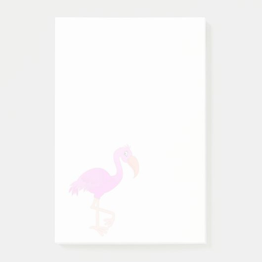 Flamingo Post-it Klebezettel (Vorderseite)