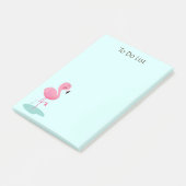 Flamingo Post-it Notes Klebezettel (angewinkelt)