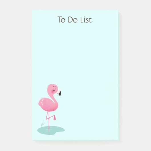 Flamingo Post-it Notes Klebezettel (Vorderseite)