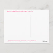 Flamingo Postcard Postkarte (Rückseite)
