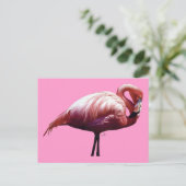 Flamingo Postcard Postkarte (Stehend Vorderseite)