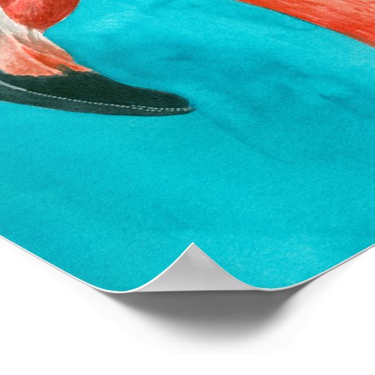 Flamingo Poster (Ecke)