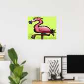 Flamingo Poster (Heimbüro)