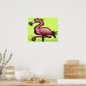 Flamingo Poster (Küche)