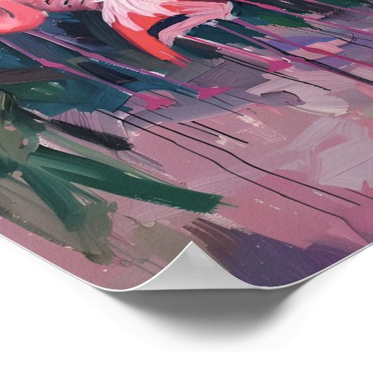 Flamingo 🦩 poster (Ecke)