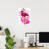 Flamingo Poster (Heimbüro)