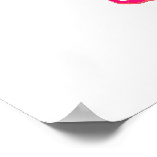 Flamingo Poster (Ecke)
