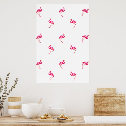 Flamingo Poster (Küche)