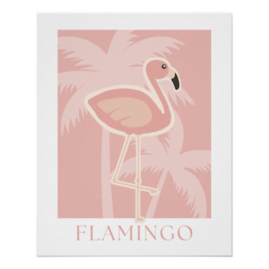 Flamingo Poster (Vorderseite)